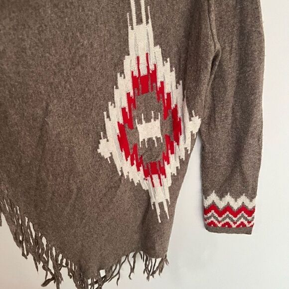 Suncoo Paris Open Front Fringe Cardigan Sweater Westerncore Women’s One Size - Picture 6 of 11
